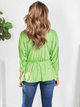 Load image into Gallery viewer, Bayeaux Wrap Top - Artichoke