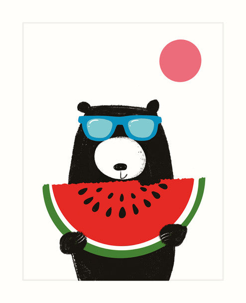Card - Bear Watermelon