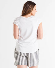 Load image into Gallery viewer, Betty Basics Chelsea Cap Tee - White