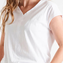 Load image into Gallery viewer, Betty Basics Chelsea Cap Tee - White