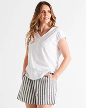 Load image into Gallery viewer, Betty Basics Chelsea Cap Tee - White