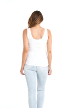 Load image into Gallery viewer, Betty Basics Emma Scoop Tank - White