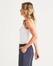 Load image into Gallery viewer, Betty Basics Emma Scoop Tank - White