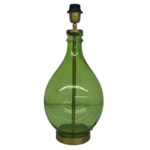 Load image into Gallery viewer, Glass Genie Green Bottle Lamp Base
