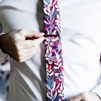 Load image into Gallery viewer, Protea Burgundy Tie