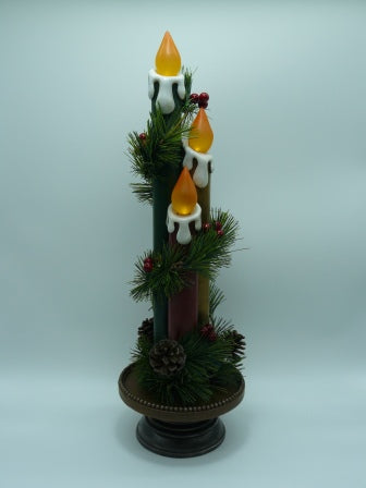 3 Candles with LED Lights
