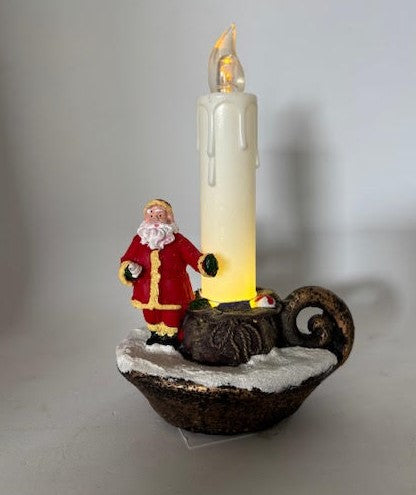 Candle Holder Santa with LED Light