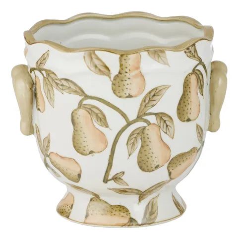 Bartlett Pear Ceramic Pot