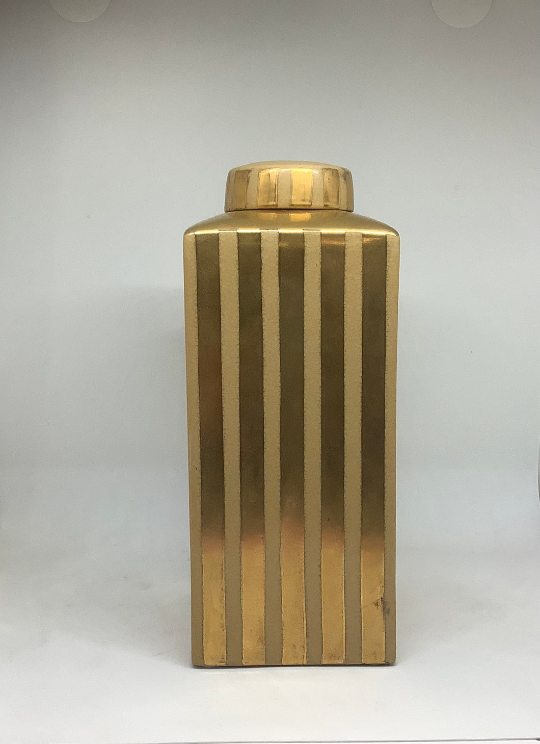 Meizei Gold Stripe Jar Tall