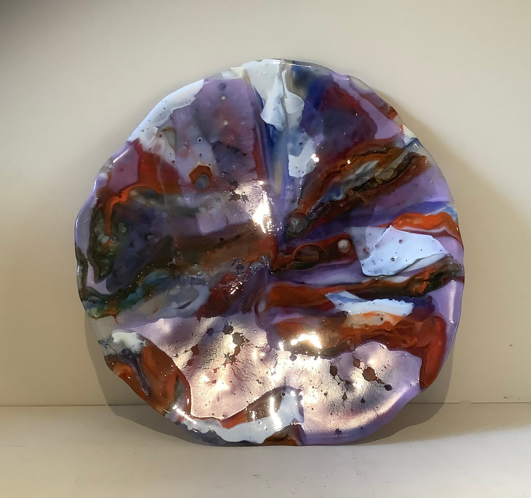 Hand Made Glass Decorative Plate