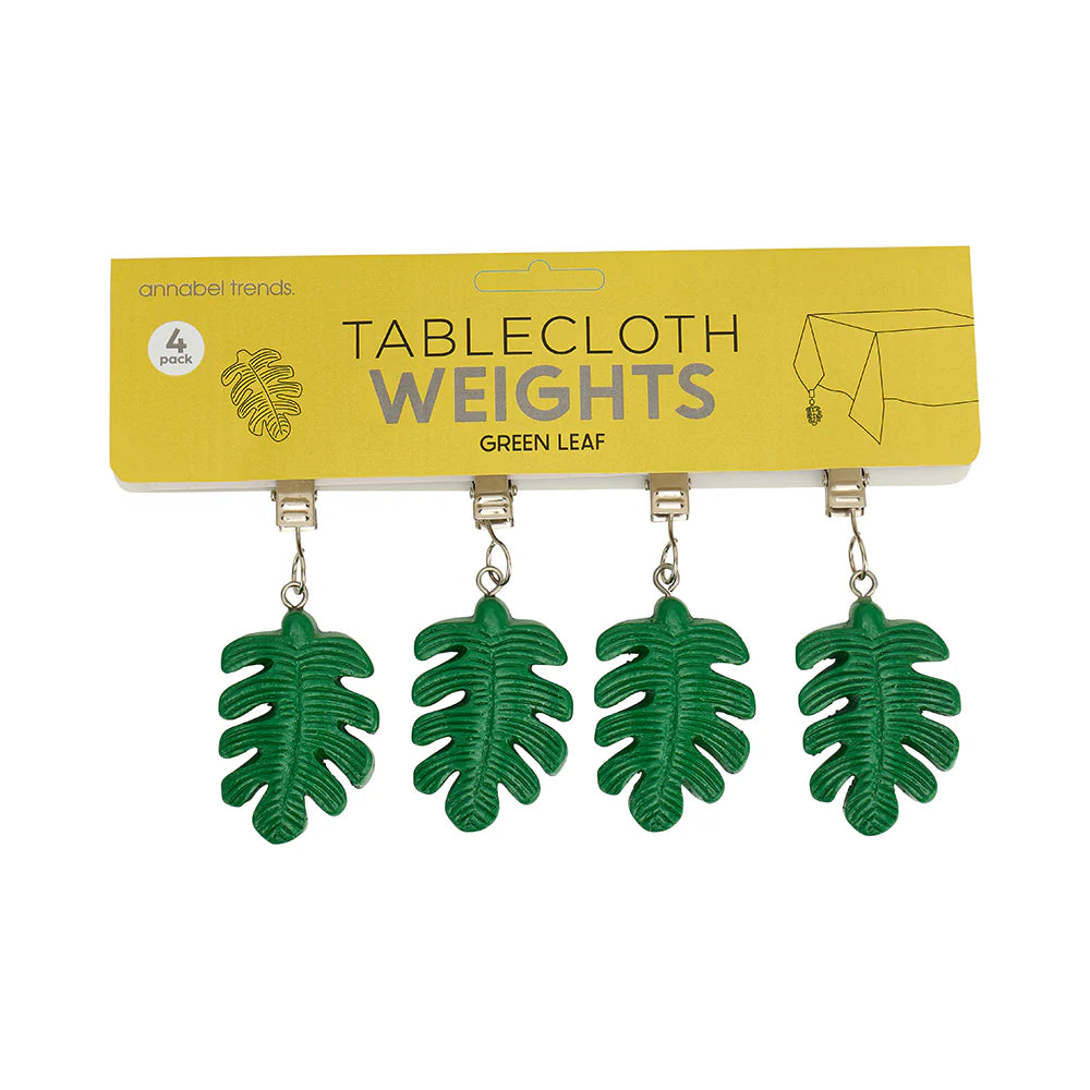 Tablecloth Weights - Green Leaf