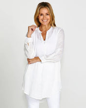 Load image into Gallery viewer, Betty Basics Beach Tunic Shirt - White
