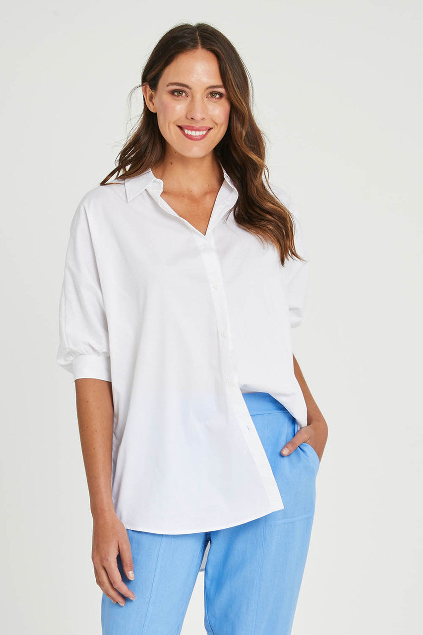 Betty Basic Dolce Dolman Shirt White