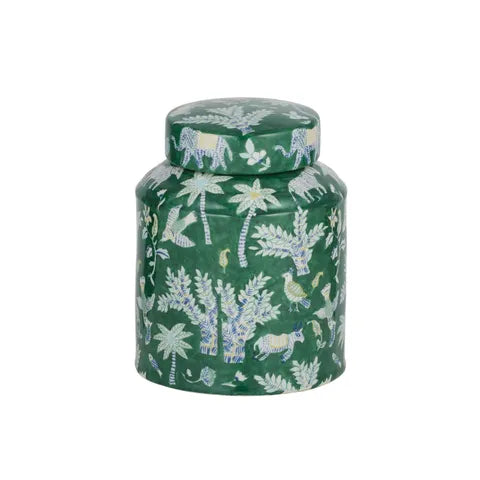 Exotique Ceramic Jar - Green