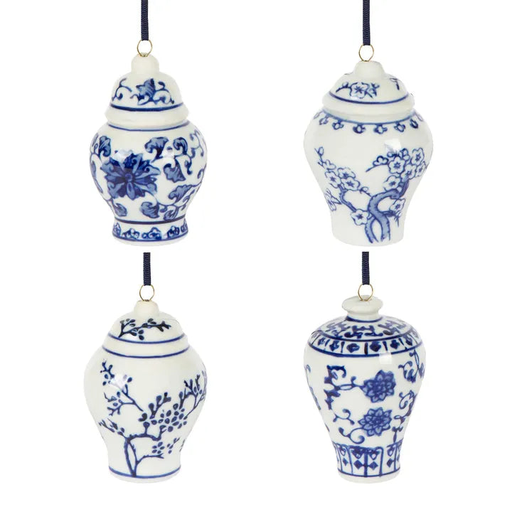 Chinoiserie Ginger Jar Hanging Ornaments