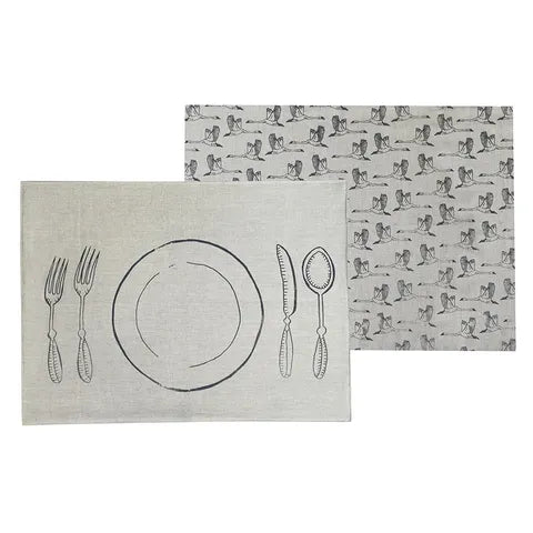 In flight Placemat Set of 4