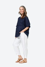 Load image into Gallery viewer, Eb&amp;Ive Le Vie Pintuck Top - Sapphire
