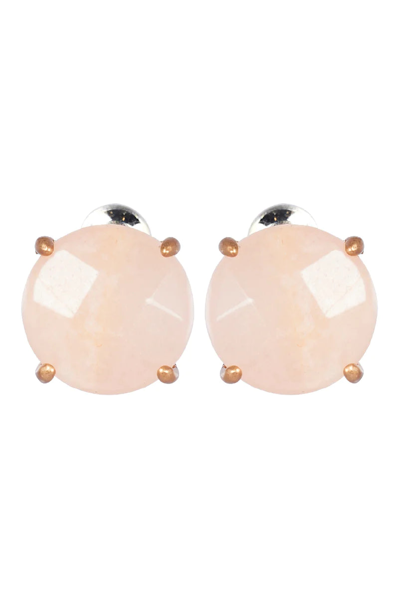 Eb&Ive Mala Stud Earrings Blush
