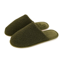 Load image into Gallery viewer, Mens Cosy Slipper - Olive
