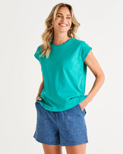 Load image into Gallery viewer, Betty Basics Michaela Top - Teal
