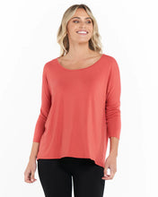 Load image into Gallery viewer, Betty Basic Milan 3/4 Sleeve Top - Dusty Brick
