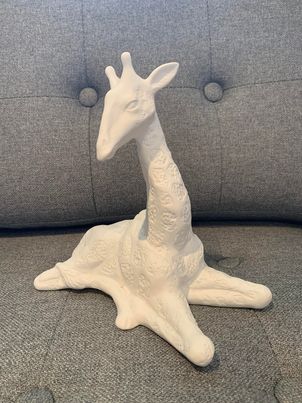 Mother Giraffe Porcelain Figurine