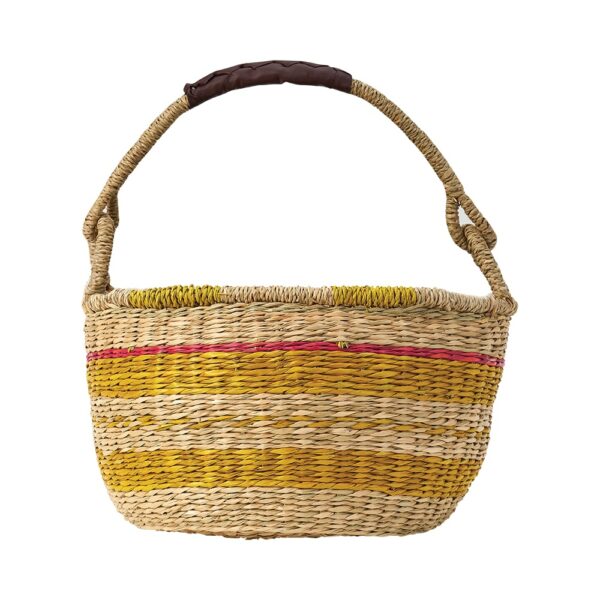 Seagrass Basket - Yellow