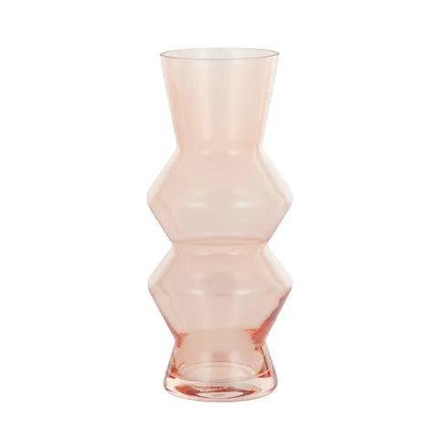 Solana Glass Vase - Peach