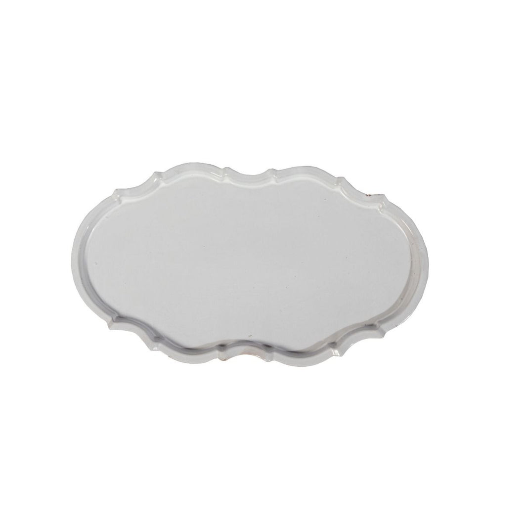 Oval Scalloped Plate Large