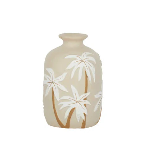Capri Palm Ceramic Vase