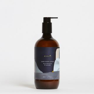 ENA Hand & Body Lotion - Rose Geranium & Lavender - 500mL