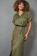 Load image into Gallery viewer, Eb&amp;Ive Studio Shirt Dress - Khaki
