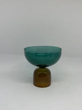 Load image into Gallery viewer, Amber and Green Vase small
