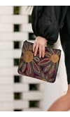 Load image into Gallery viewer, Bead &amp; Stitch Flower Front Clutch
