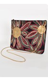 Load image into Gallery viewer, Bead &amp; Stitch Flower Front Clutch
