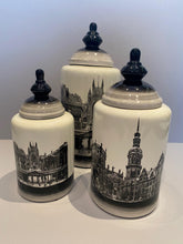 Load image into Gallery viewer, Historic Buildings on Vase with Lid - Medium
