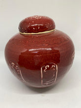Load image into Gallery viewer, Chinese Red Ceramic Ginger Jar
