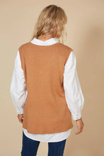 Load image into Gallery viewer, Eb&amp;Ive Cleo Vest - Caramel
