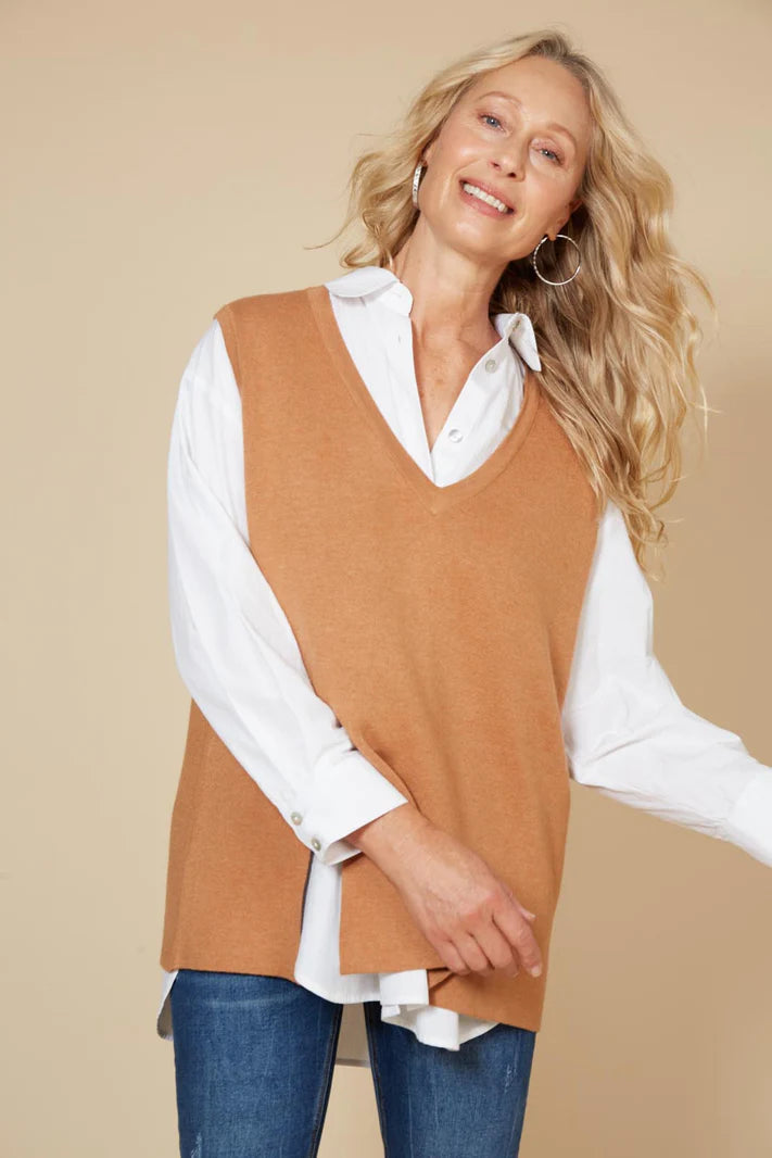 Eb&Ive Cleo Vest - Caramel