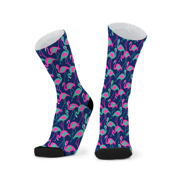Redfox Socks Unisex - Blue Flamingo