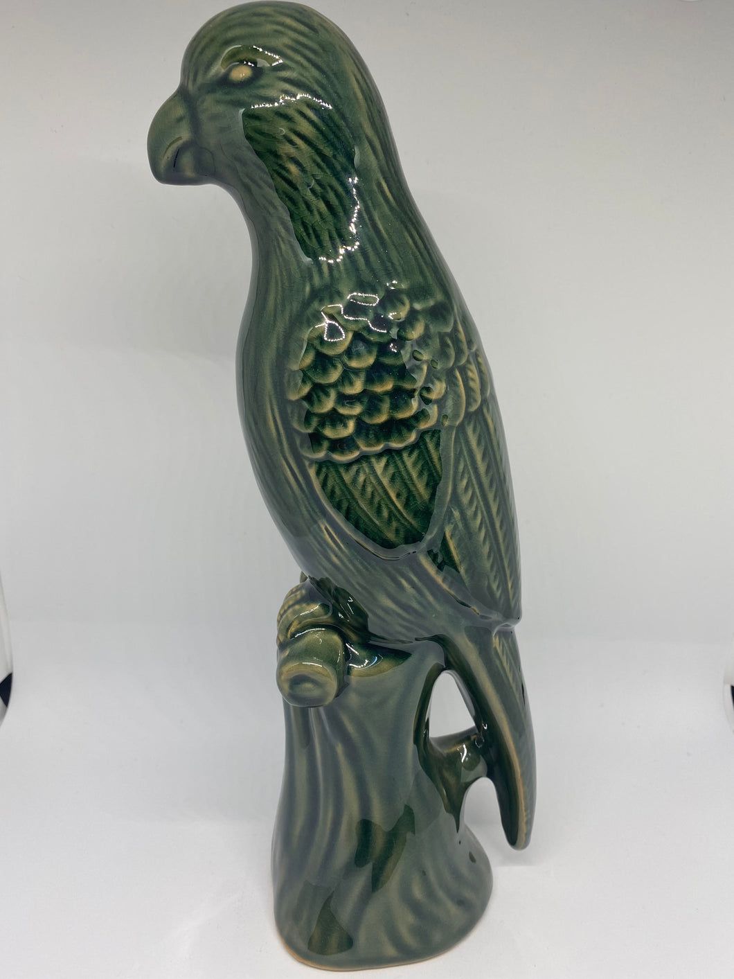 Ceramic Green Parrot
