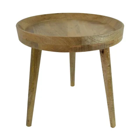 Hali Wood 3 Leg Side Table