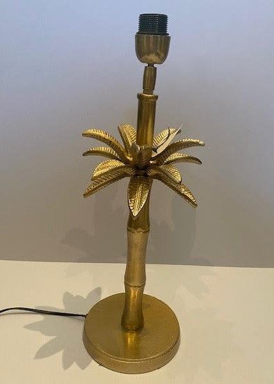 Gold Plated Palm Tree Lamp Base