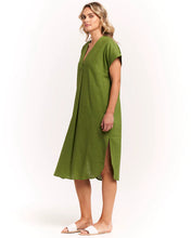 Load image into Gallery viewer, Betty Basics Roma Linen Dress - Lemongrass

