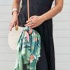 Load image into Gallery viewer, Scarf - Tiger &amp; Peonies
