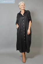 Load image into Gallery viewer, Eb&amp;Ive Studio Shirt Dress - Ebony
