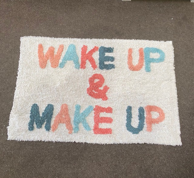 Wake Up & Make Up Bath Mat